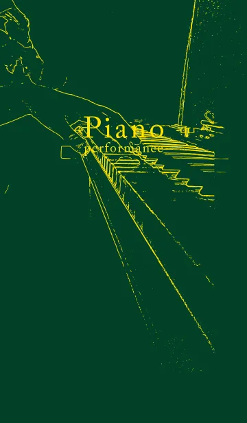 [LINE着せ替え] ピアノ演奏  小鴨色の画像1