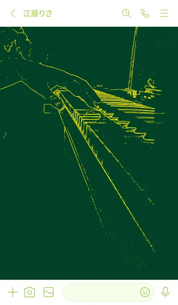 [LINE着せ替え] ピアノ演奏  小鴨色の画像2