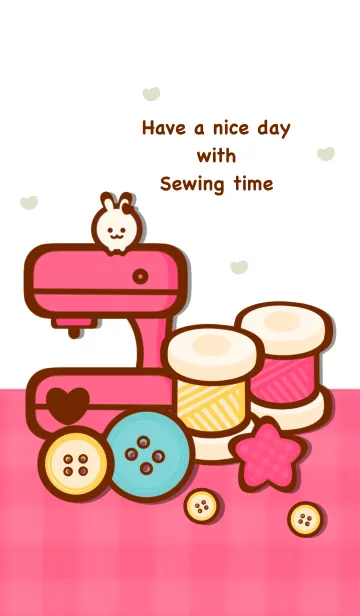 [LINE着せ替え] I love sewing 11 :)の画像1