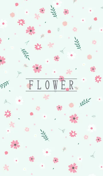 [LINE着せ替え] MANY FLOWERS GREEN 84の画像1