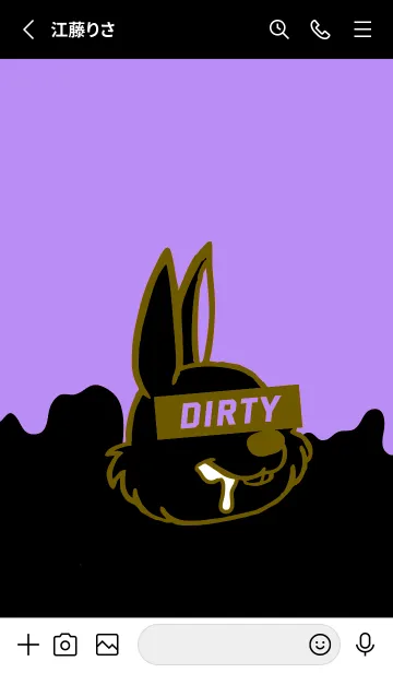 [LINE着せ替え] ダーティ ラビット 167の画像2