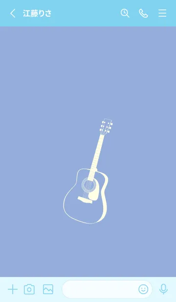 [LINE着せ替え] GUITAR COLOR  ファウンテンブルーの画像2