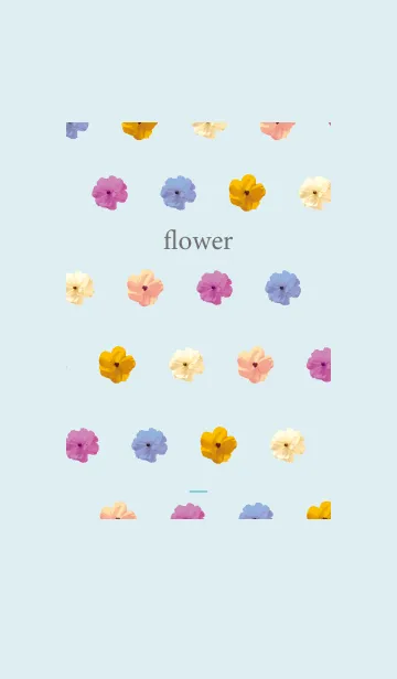 [LINE着せ替え] 青 : Spring Flowerの画像1