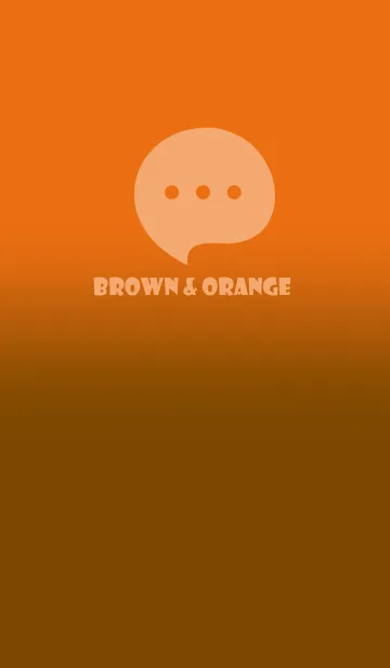 [LINE着せ替え] Brown & Orange V5 (JP)の画像1