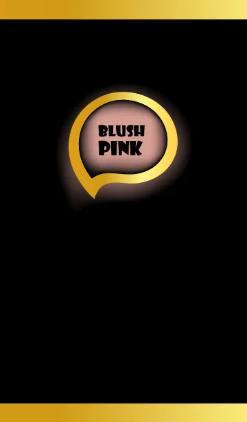 [LINE着せ替え] Blush Pink Gold Black Theme (JP)の画像1