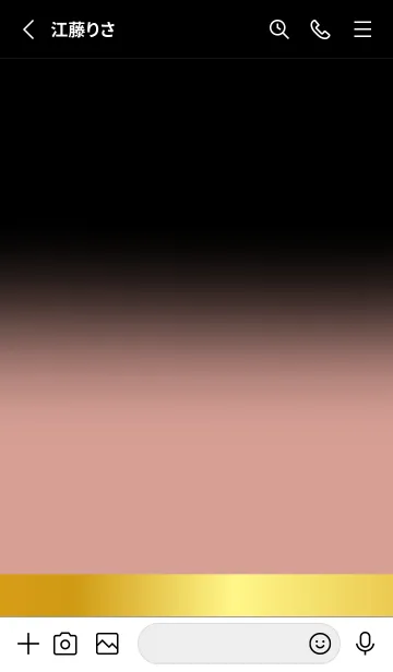 [LINE着せ替え] Blush Pink Gold Black Theme (JP)の画像2