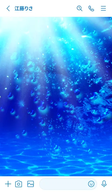 [LINE着せ替え] 水中 Underwater Dolphinの画像2