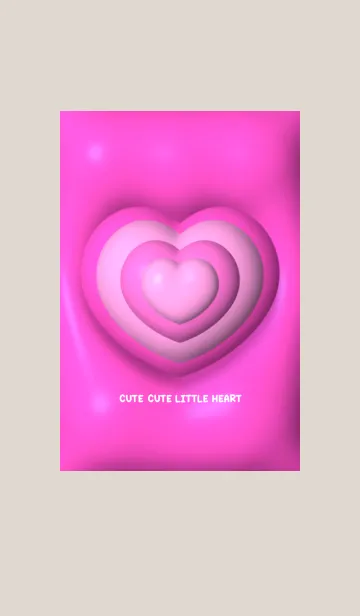 [LINE着せ替え] Cute Cute Little Heart New 2023の画像1