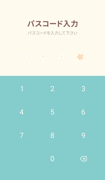 [LINE着せ替え] Floret Pattern - 02-04 Beige Mint Ver.aの画像4