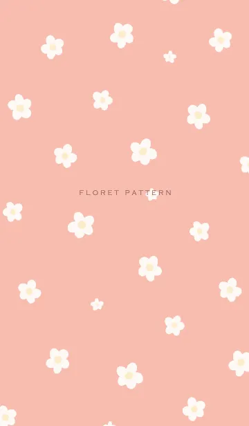 [LINE着せ替え] Floret Pattern - 02-04 Beige Mint Ver.の画像1