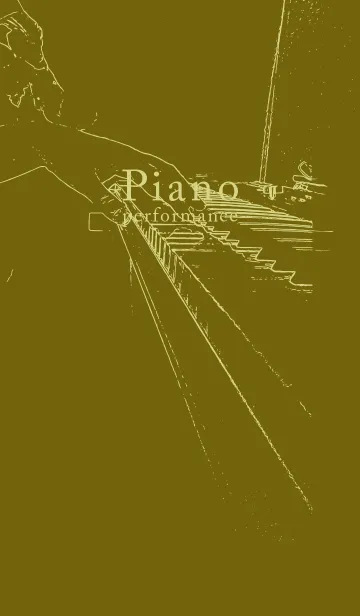 [LINE着せ替え] ピアノ演奏  オリーブの画像1