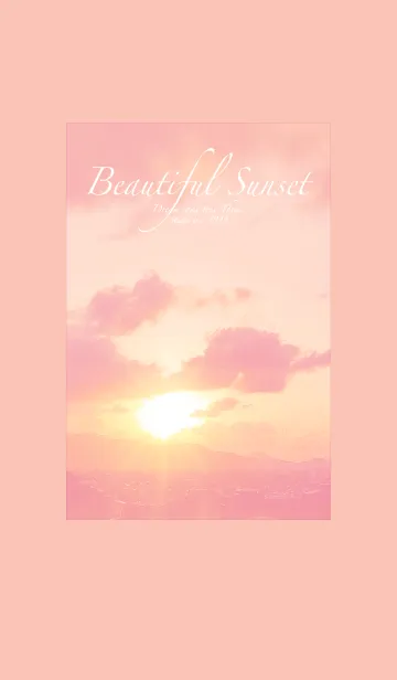 [LINE着せ替え] Beautiful Sunset pinkの画像1