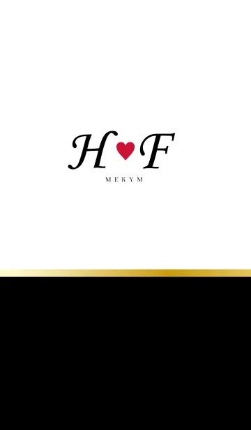 LOVE INITIAL-H&F イニシャルのLINE着せ替え