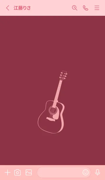 [LINE着せ替え] GUITAR COLOR  クリムソンの画像2