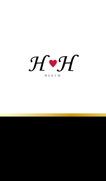LOVE INITIAL-H&H イニシャルのLINE着せ替え