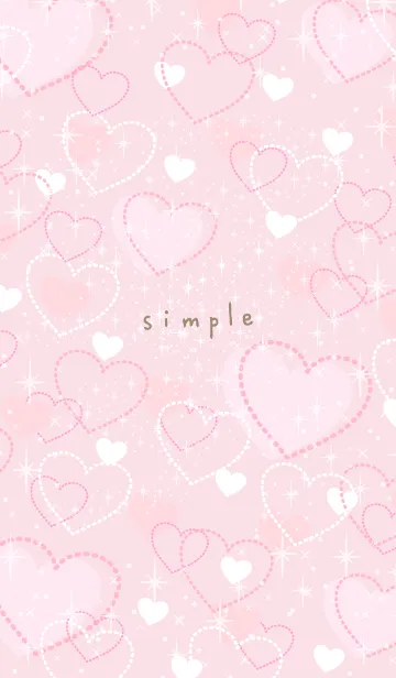 [LINE着せ替え] いっぱいのハート 大人19の画像1