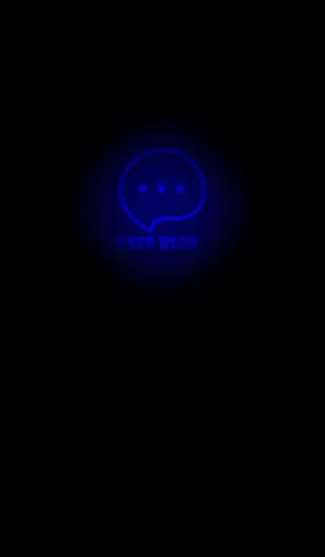 [LINE着せ替え] Deep Blue Neon Theme V4 (JP)の画像1