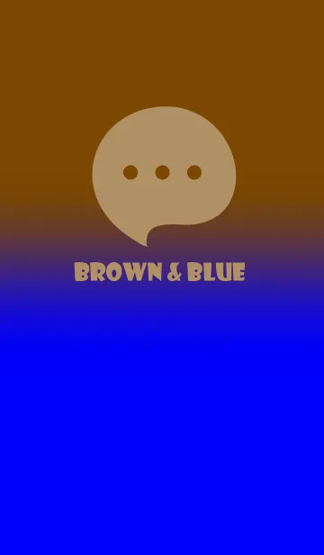 [LINE着せ替え] Brown & Blue V5 (JP)の画像1