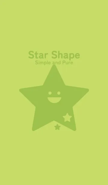 [LINE着せ替え] 星型の着せかえ 若苗色の画像1