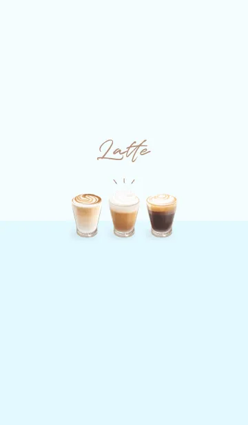 [LINE着せ替え] Latte 001 - 03-03 ブルー Ver.aの画像1