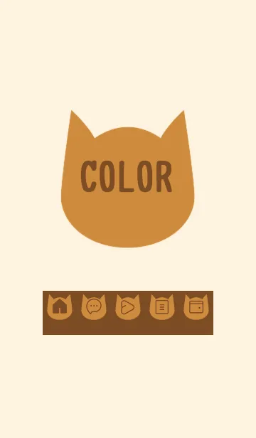 [LINE着せ替え] brown color N24の画像1