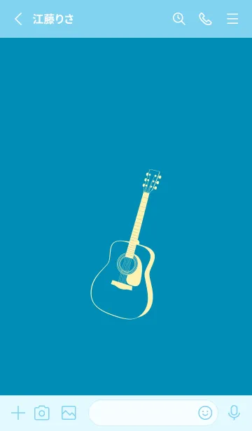 [LINE着せ替え] GUITAR COLOR  セルリアンブルーの画像2