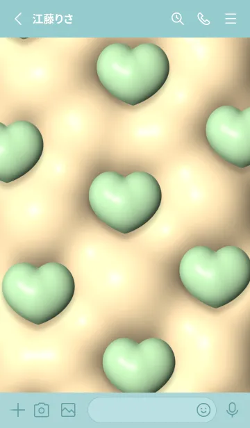 [LINE着せ替え] Cute Cute Little Heart Theme New 2023 11の画像2