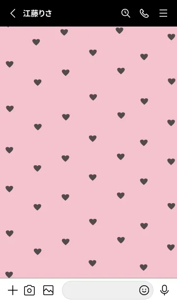 [LINE着せ替え] pattern_heart (blackpink)の画像2