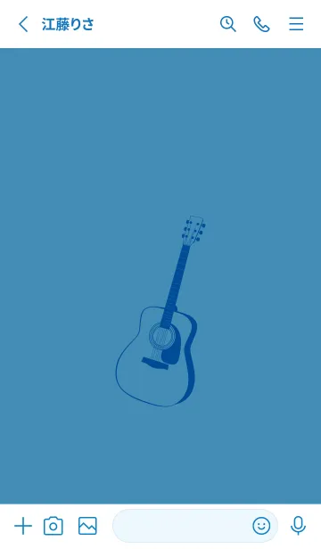 [LINE着せ替え] GUITAR COLOR  ブルーシェルの画像2
