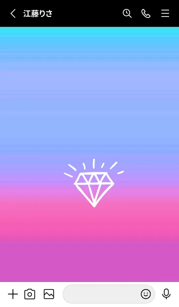 [LINE着せ替え] グラデーション ダイアモンド  232の画像2