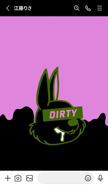 [LINE着せ替え] ダーティ ラビット 168の画像2