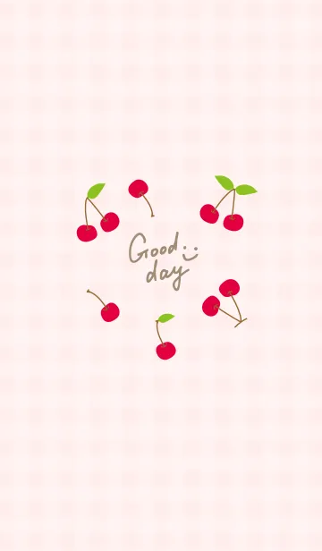 [LINE着せ替え] さくらんぼ シンプルかわいい13の画像1