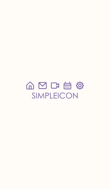 [LINE着せ替え] SIMPLE ICON -PINK BEIGE- 35の画像1