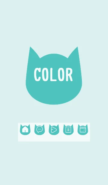 [LINE着せ替え] green color N50の画像1