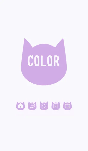 [LINE着せ替え] purple color N22の画像1