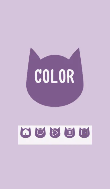 [LINE着せ替え] purple color N25の画像1