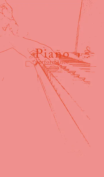 [LINE着せ替え] ピアノ演奏  薄紅の画像1