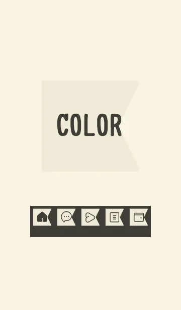 [LINE着せ替え] beige color O23の画像1