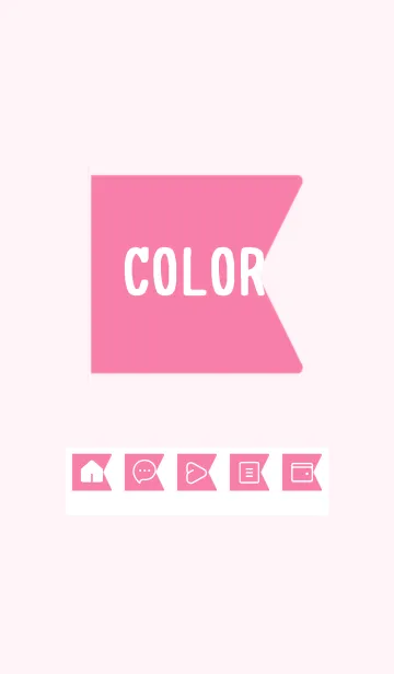 [LINE着せ替え] pink color O21の画像1