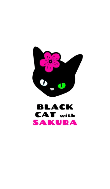 [LINE着せ替え] クロネコとサクラ 26の画像1