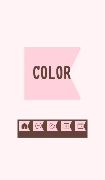 [LINE着せ替え] pink color O23の画像1