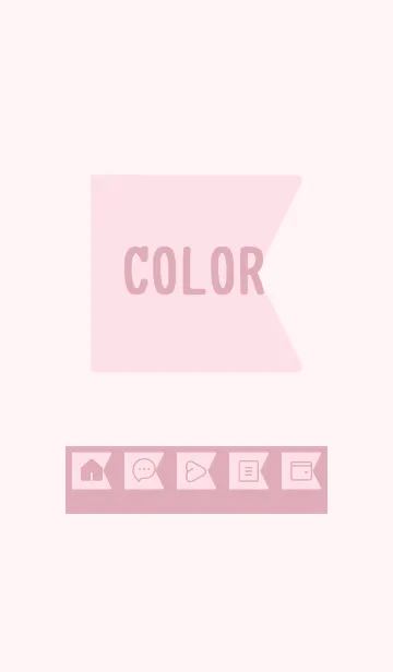 [LINE着せ替え] pink color O25の画像1