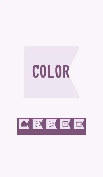 [LINE着せ替え] purple color O23の画像1