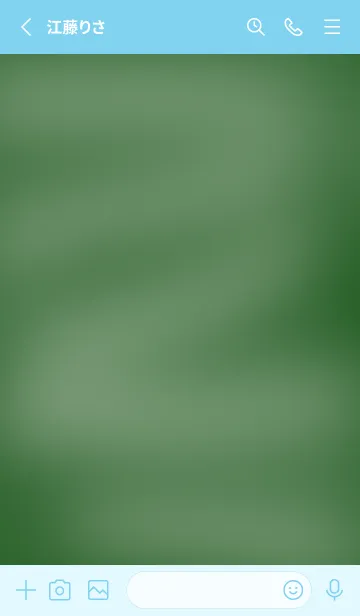 [LINE着せ替え] シンプルな黒板の着せかえ/スカイブルーの画像2