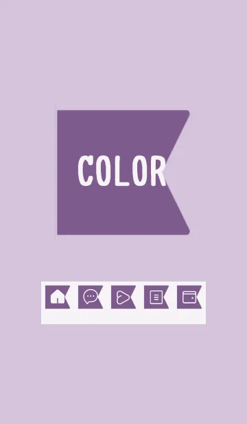 [LINE着せ替え] purple color O25の画像1