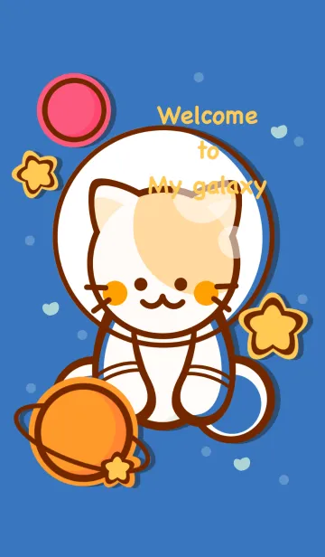 [LINE着せ替え] Wonderful meow meow galaxy 5の画像1