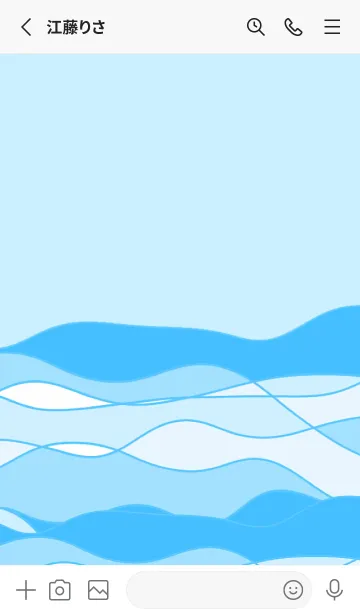 [LINE着せ替え] 静かな波の海の画像2