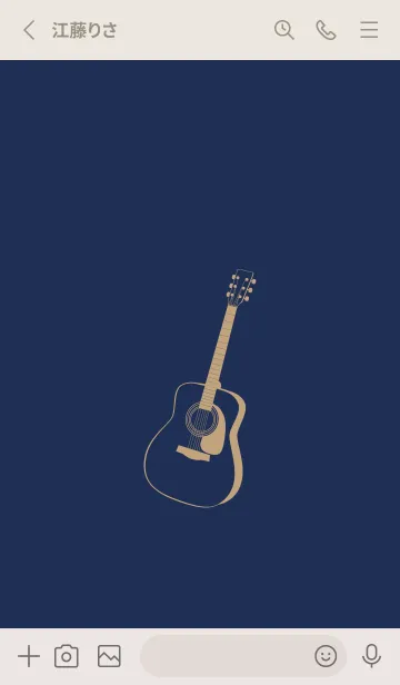 [LINE着せ替え] GUITAR COLOR  ネービーブルーの画像2
