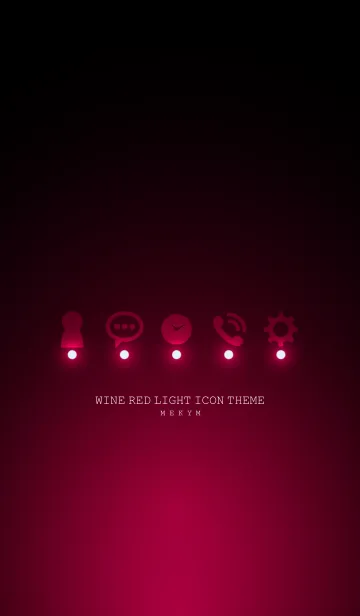 [LINE着せ替え] WINE RED LIGHT ICON THEMEの画像1