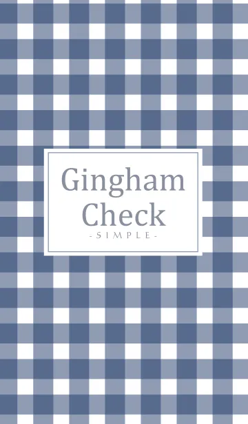 Gingham Check Navy - SIMPLE 2の着せ替えメイン画像